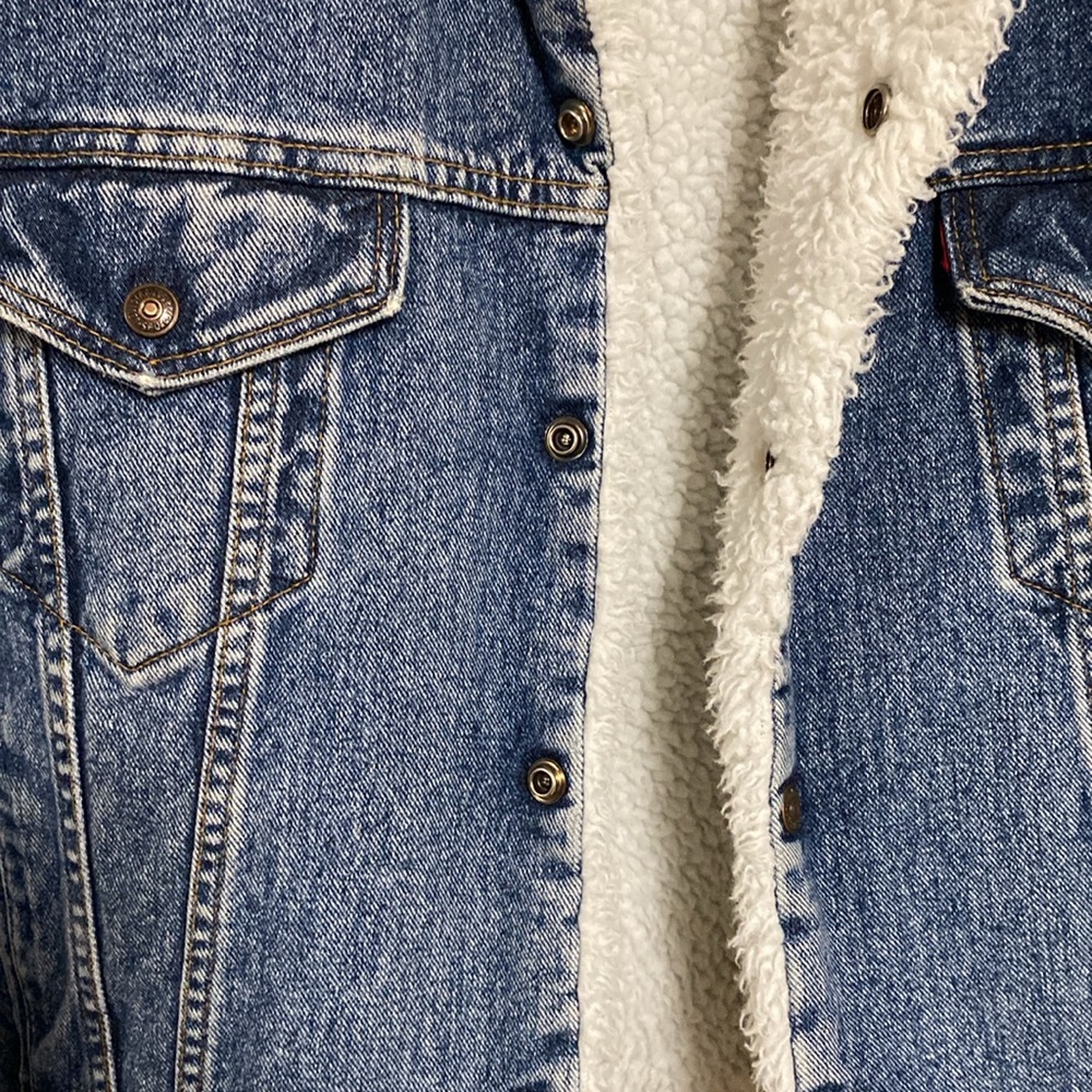 Lined Denim Jacket. - image 4